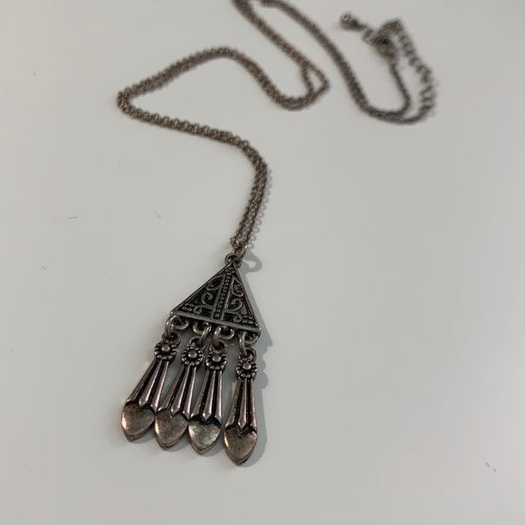 Long Silver Necklace - Picture 1 of 3